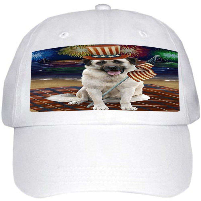 4th of July Independence Day Firework Anatolian Shepherd Dog Ball Hat Cap HAT48210