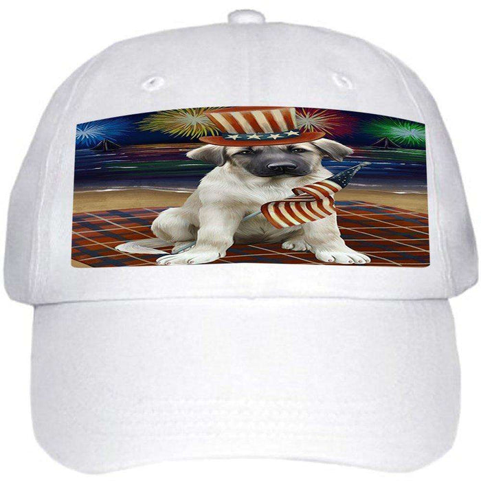 4th of July Independence Day Firework Anatolian Shepherd Dog Ball Hat Cap HAT48216