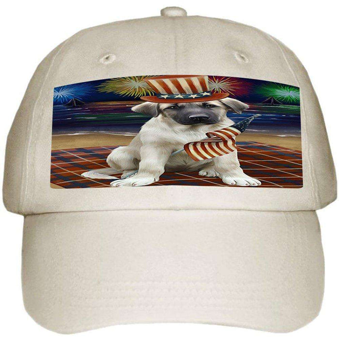 4th of July Independence Day Firework Anatolian Shepherd Dog Ball Hat Cap HAT48216