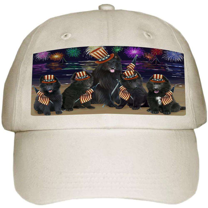 4th of July Independence Day Firework Belgian Shepherds Dog Ball Hat Cap HAT52527