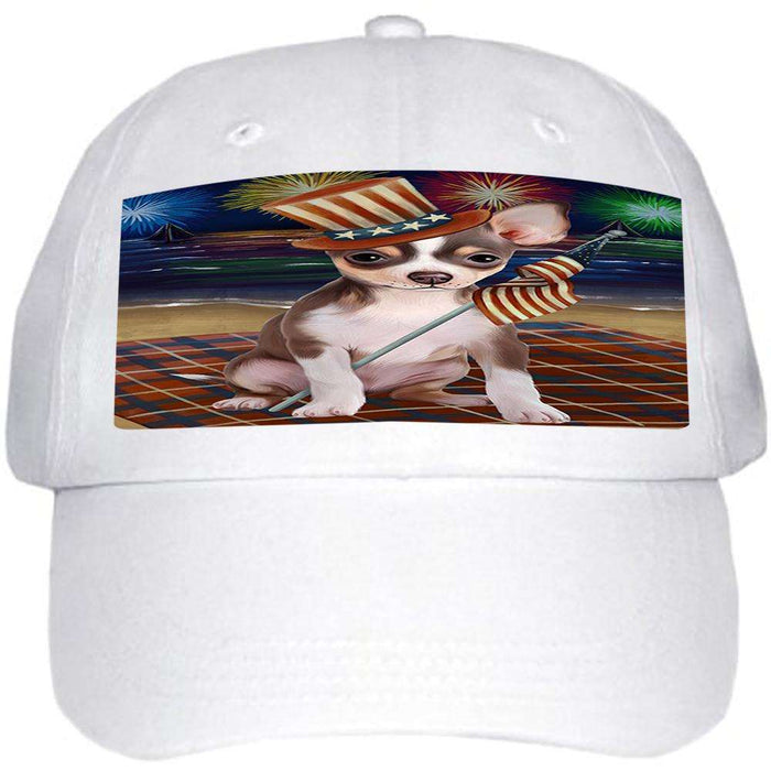 4th of July Independence Day Firework Chihuahua Dog Ball Hat Cap HAT50364