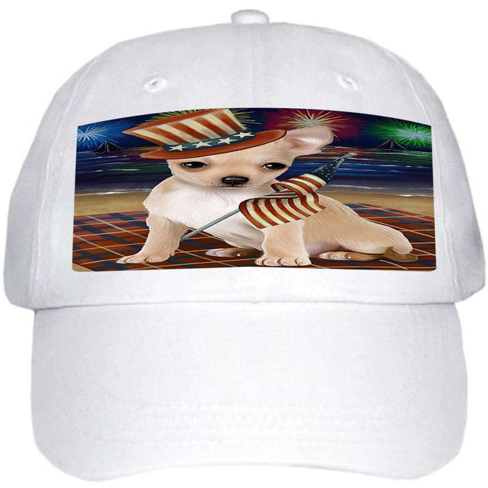 4th of July Independence Day Firework Chihuahua Dog Ball Hat Cap HAT50376