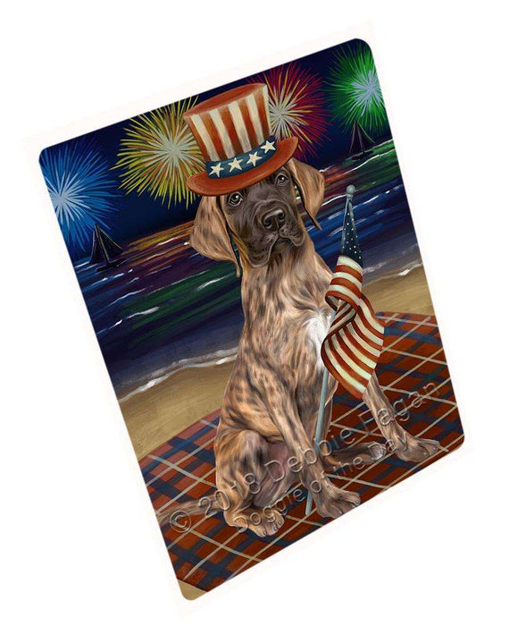 4th Of July Independence Day Firework Great Dane Dog Magnet Mini (3.5" x 2") MAG50610