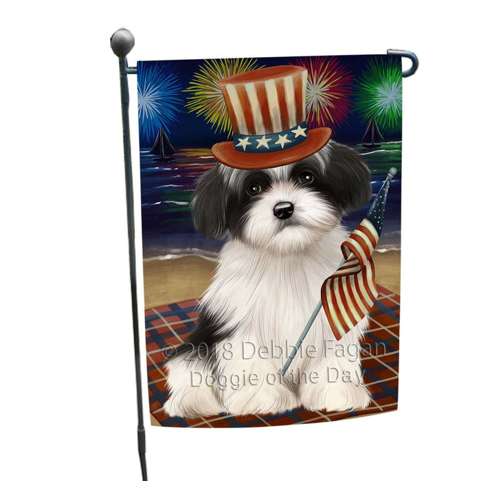 4th of July Independence Day Firework Havanese Dog Garden Flag GFLG48829