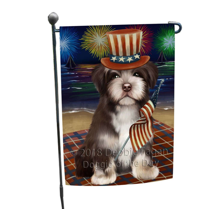 4th of July Independence Day Firework Havanese Dog Garden Flag GFLG48831