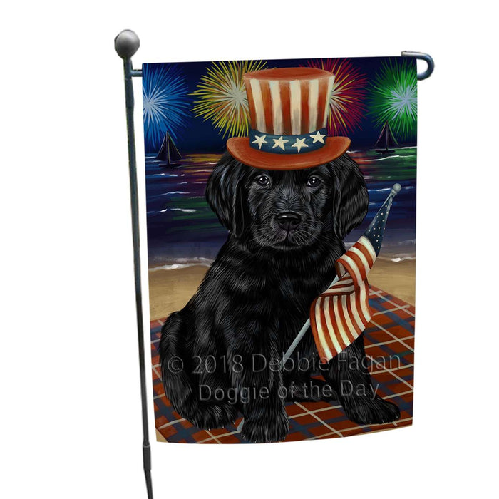 4th of July Independence Day Firework Labrador Retriever Dog Garden Flag GFLG48839