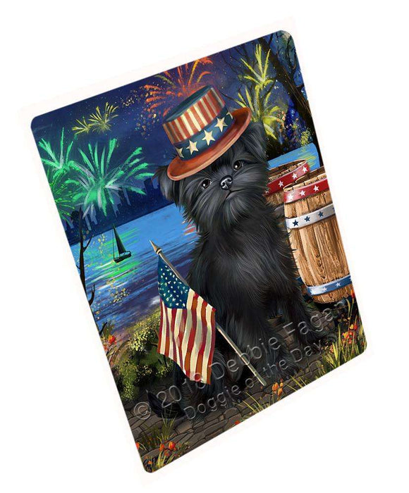 4th Of July Independence Day Fireworks Affenpinscher Dog At The Lake Magnet Mini (3.5" x 2") MAG56715