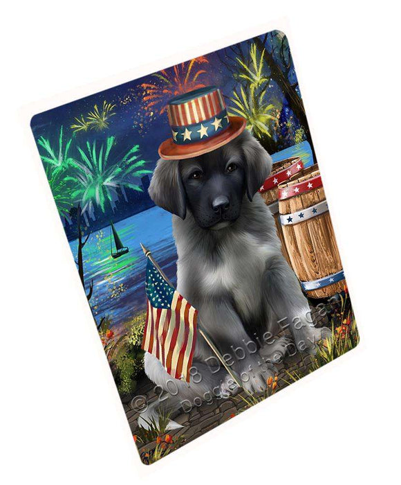 4th of July Independence Day Fireworks Anatolian Shepherd Dog at the Lake Blanket BLNKT75792