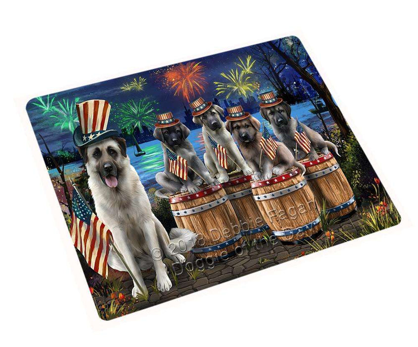 4th of July Independence Day Fireworks Anatolian Shepherds at the Lake Blanket BLNKT75153