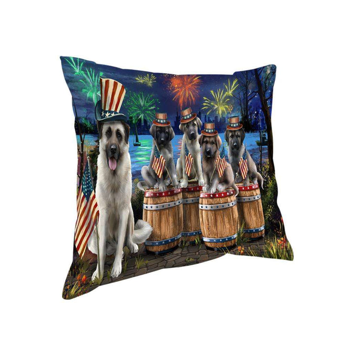 4th of July Independence Day Fireworks Anatolian Shepherds at the Lake Pillow PIL60096