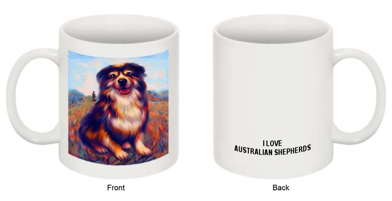 4th Of July Independence Day Fireworks Australian Shepherd Dog Mug MUG48404