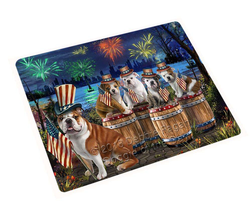 4th Of July Independence Day Fireworks Bulldogs At The Lake Magnet Mini (3.5" x 2") MAG57087