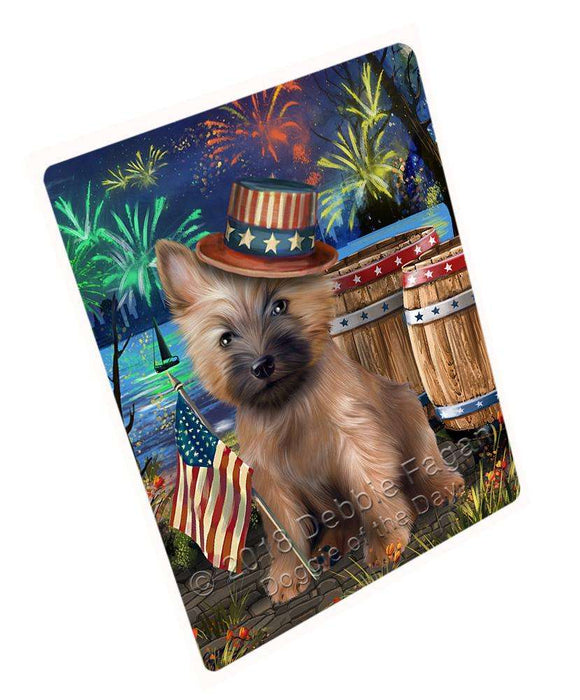 4th of July Independence Day Fireworks Cairn Terrier Dog at the Lake Cutting Board C56877
