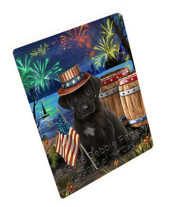 4th of July Independence Day Fireworks Great Dane Dog at the Lake Cutting Board C56949