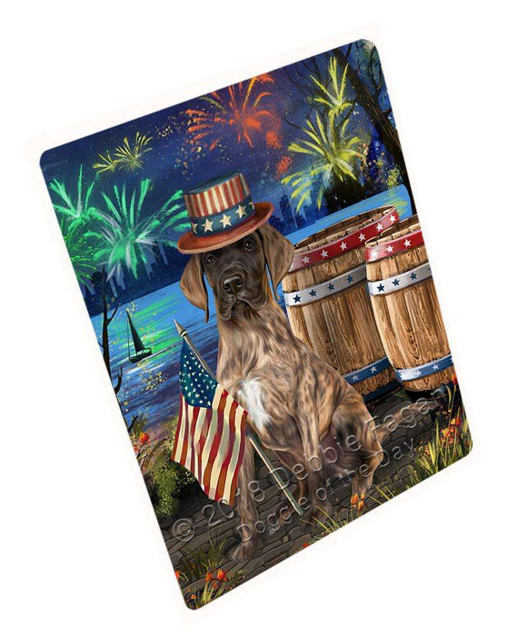 4th of July Independence Day Fireworks Great Dane Dog at the Lake Cutting Board C56952