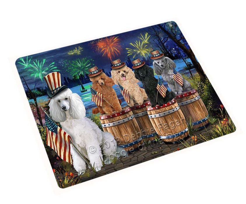 4th of July Independence Day Fireworks Poodles at the Lake Cutting Board C57165