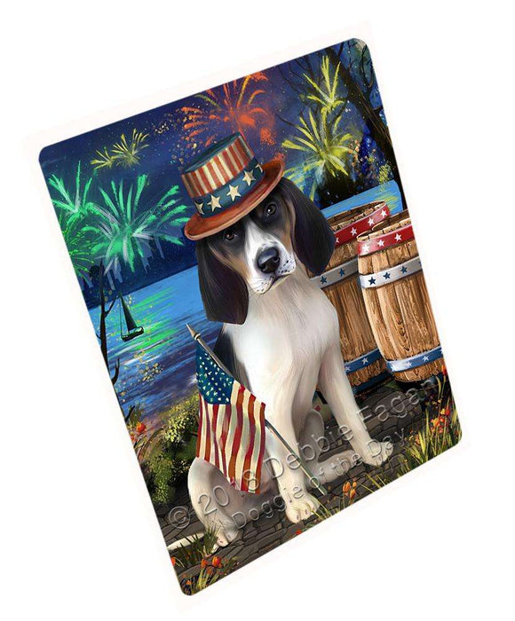 4th of July Independence Day Fireworks Treeing Walker Coonhound Dog at the Lake Cutting Board C57741