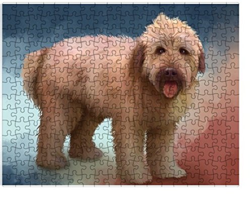 Wheaten Terrier Dog Puzzle with Photo Tin