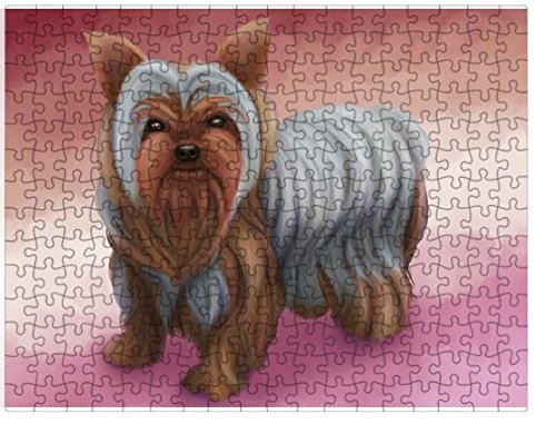 Yorkshire Terrier Dog Puzzle with Photo Tin