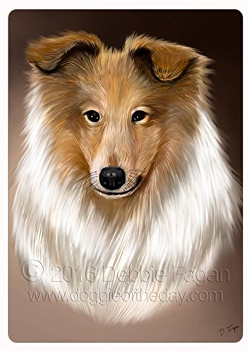 Sheltie Dog Art Portrait Print Large Cutting Board