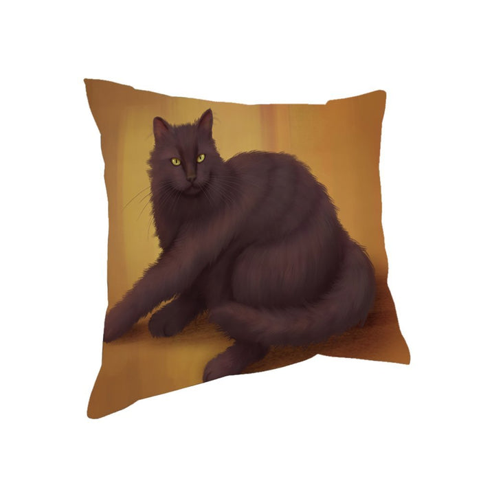 Tiffany Cat Throw Pillow
