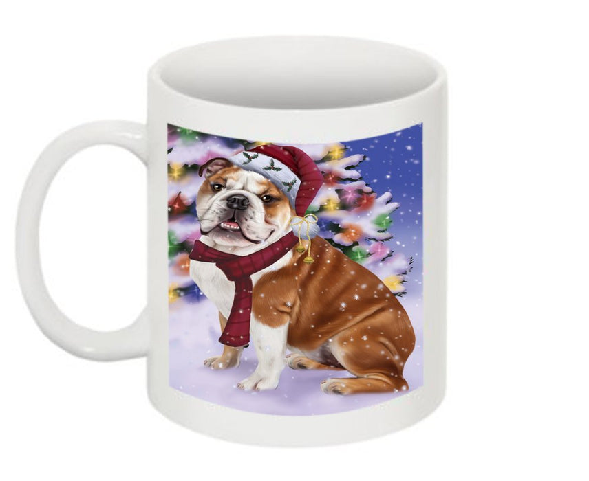 Winter Wonderland Bulldog Christmas Mug CMG0586