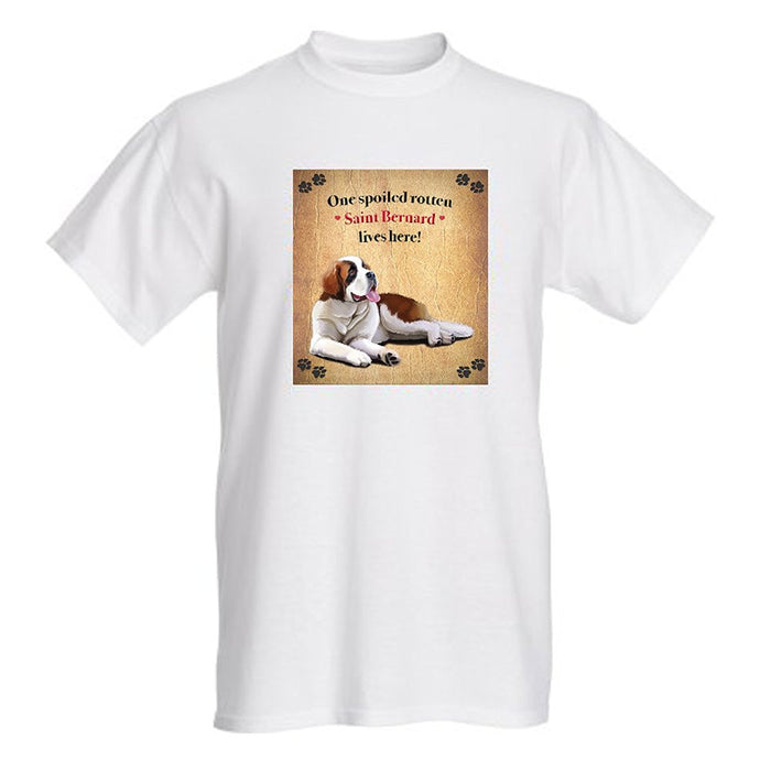 Saint Bernard Spoiled Rotten Dog T-Shirt