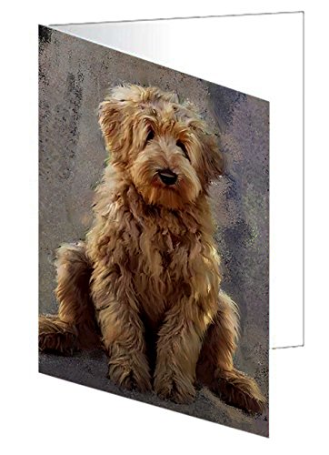Wheaten Terrier Dog Handmade Artwork Assorted Pets Greeting Cards and Note Cards with Envelopes for All Occasions and Holiday Seasons GCD49496