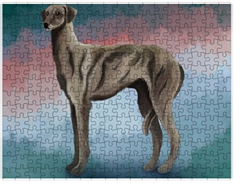 Sloughi Dog Puzzle with Photo Tin