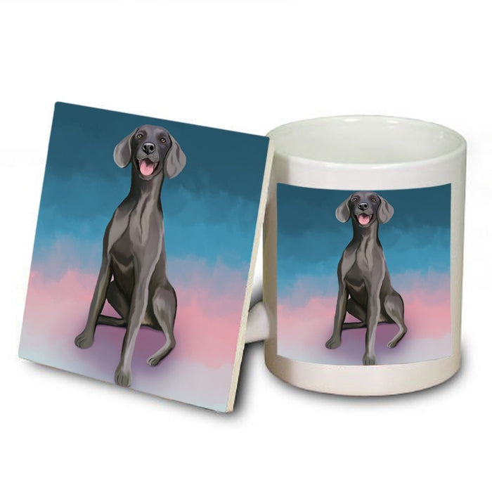 Weimaraner Dog Mug and Coaster Set