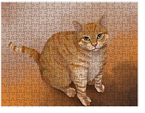 Tabby Cat Puzzle with Photo Tin