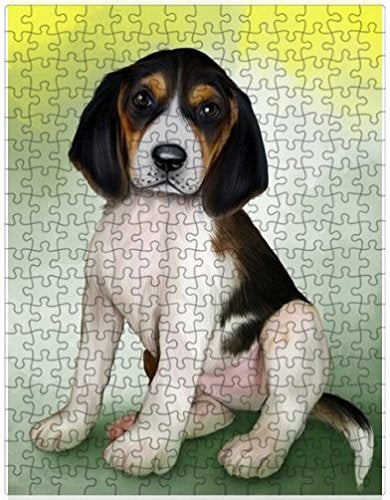 Treeing Walker Coonhounds Dog Puzzle with Photo Tin D134