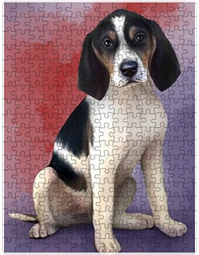Treeing Walker Coonhounds Dog Puzzle with Photo Tin D132