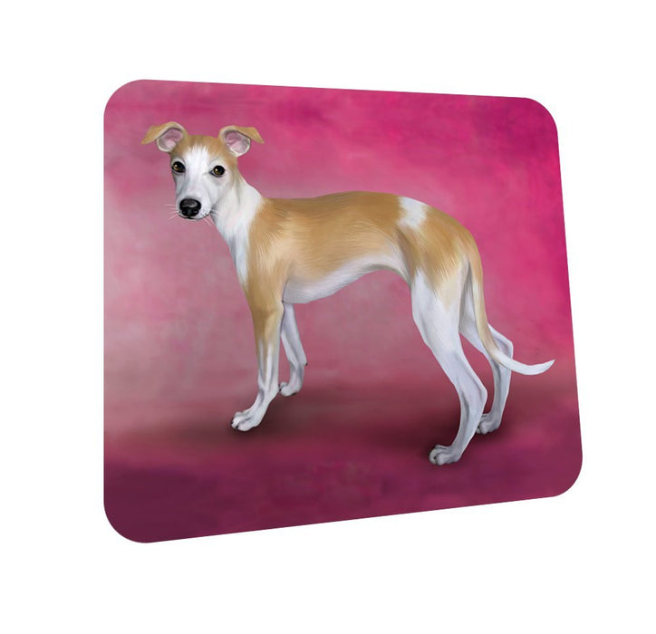 Whippet Puppy Dog Coasters Set of 4