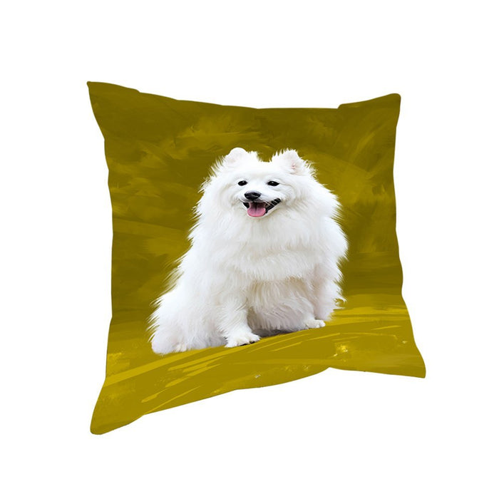 Samoyed Dog Throw Pillow D487