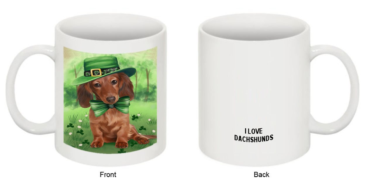 St. Patricks Day Irish Portrait Dachshund Dog Mug MUG48407
