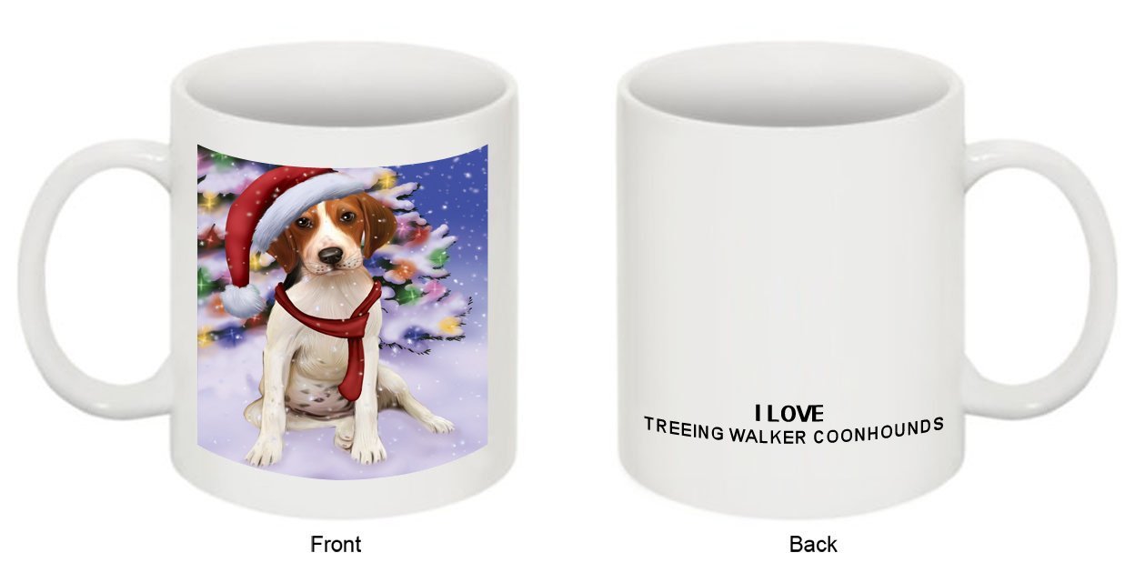 Winter Wonderland Treeing Walker Coonhound Dog Christmas Mug CMG0624