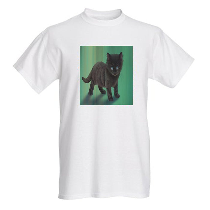 Women's Black Kittens Cat T-Shirt