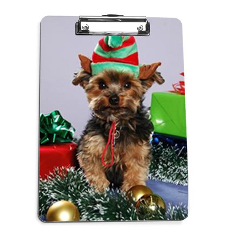 Yorkie Dog Holiday Clipboard