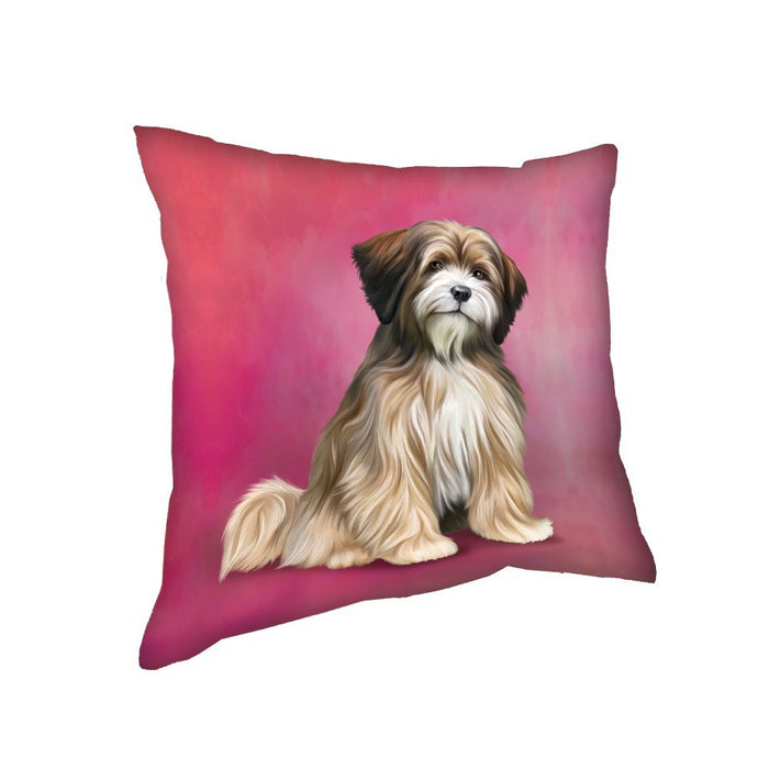 Tibetan Terrier Dog Throw Pillow