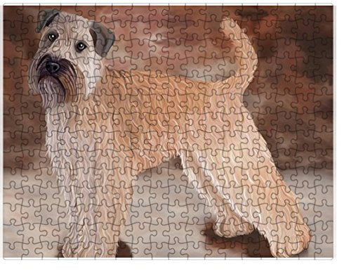 Wheaten Terrier Soft Coated Dog Puzzle with Photo Tin