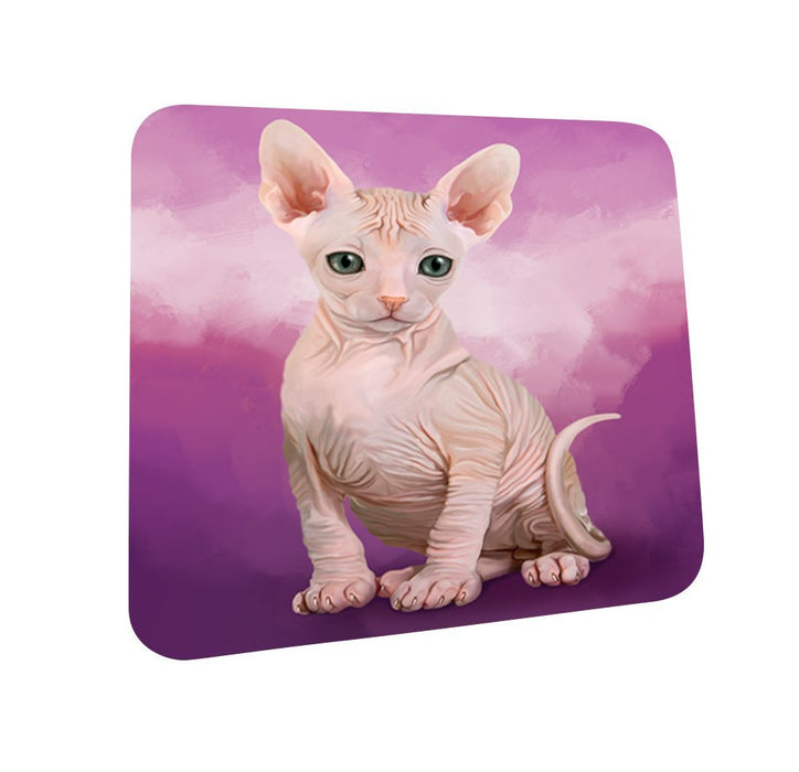 Sphynx Cat Coasters Set of 4