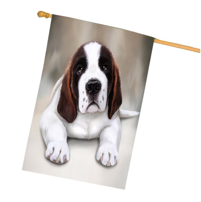 Saint Bernard Dog House Flag HF041