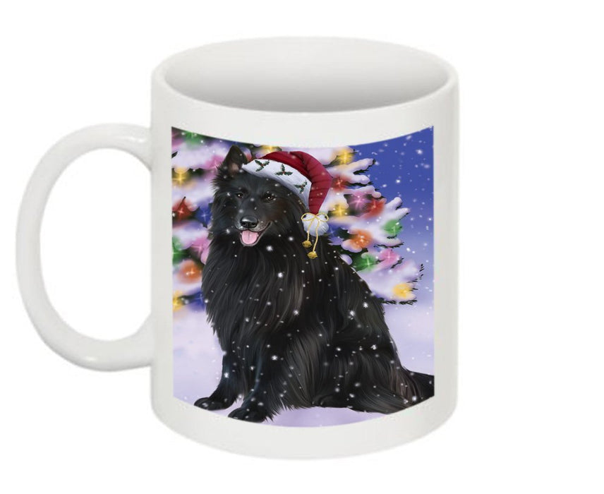 Winter Wonderland Belgian Shepherd Dog Christmas Mug CMG0573