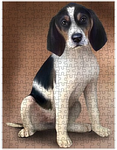 Treeing Walker Coonhound Dog Puzzle with Photo Tin D696