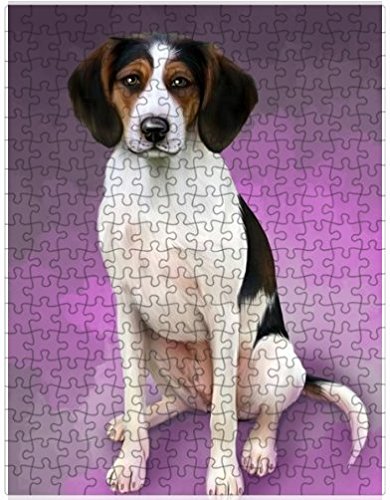 Treeing Walker Coonhounds Dog Puzzle with Photo Tin D131