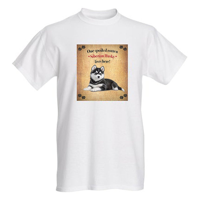 Siberian Husky Spoiled Rotten Dog T-Shirt
