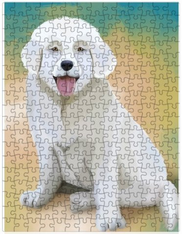 Slovensky Cuvac Puppy Dog Puzzle with Photo Tin