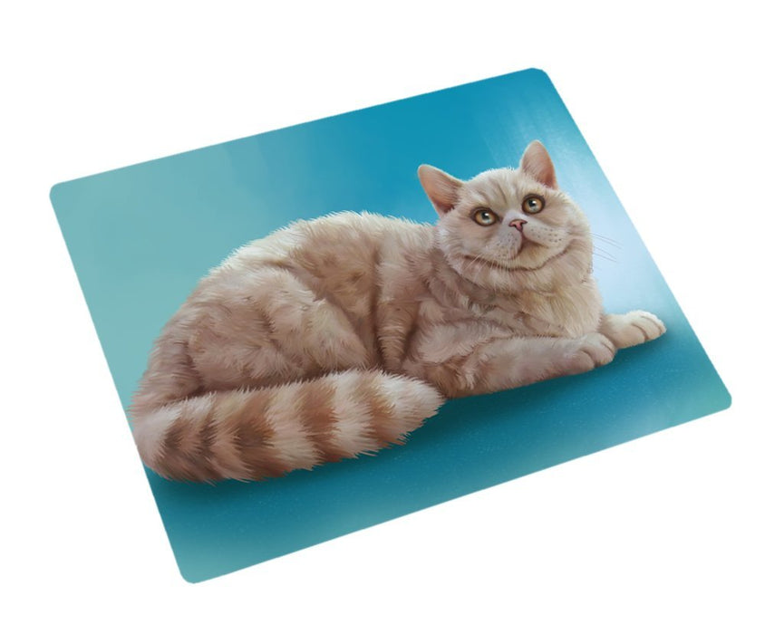 Selkirk Rex Cat Tempered Cutting Board