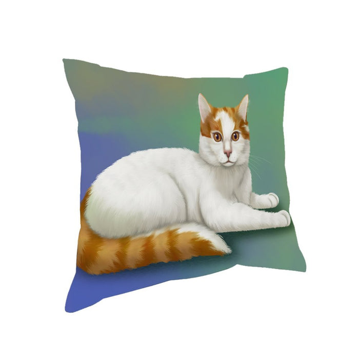 Turkish Van Cat Throw Pillow